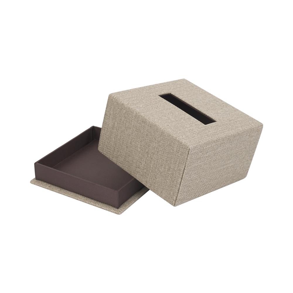 กล่องทิชชู่ POPUP PVC KECH RIPON สีน้ำตาล