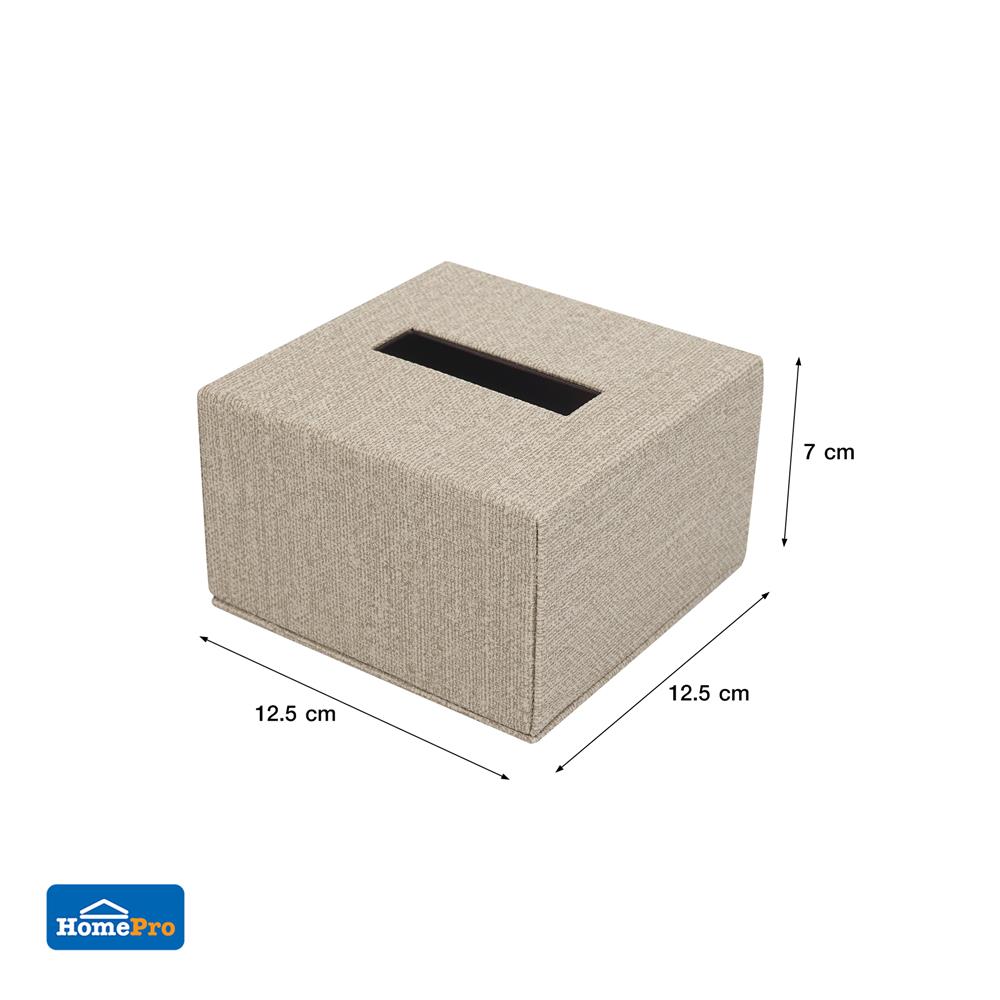 กล่องทิชชู่ POPUP PVC KECH RIPON สีน้ำตาล