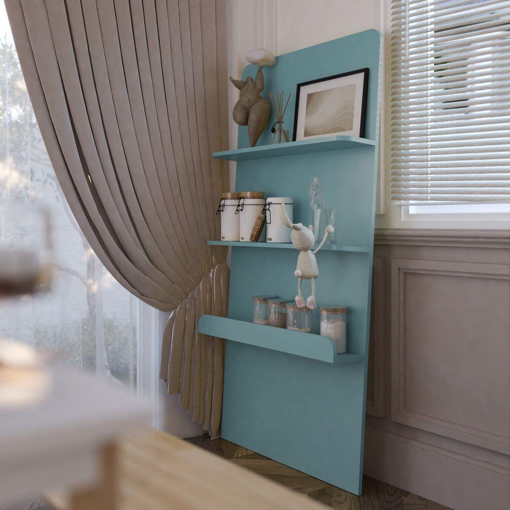 ชั้นวางของโล่ง SB FURNITURE MELLOE 19216511 80 ซม. สีฟ้า