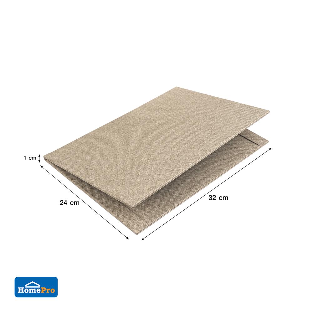 สมุดใส่เมนู PVC KECH RIPON สีน้ำตาล