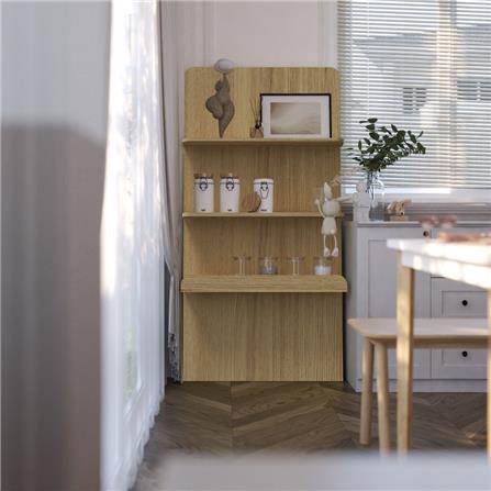 ชั้นวางของโล่ง SB FURNITURE MELLOE 19216513 80 ซม. สีแคนยอนโอ๊ค_4