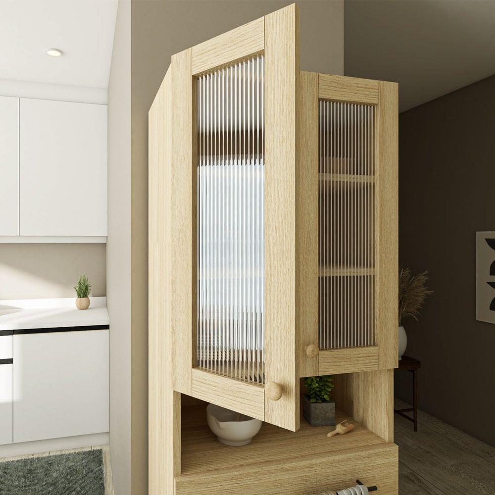 ตู้สูง SB FURNITURE RIKU 19215431 60 ซม. สีแคนยอนโอ๊ค