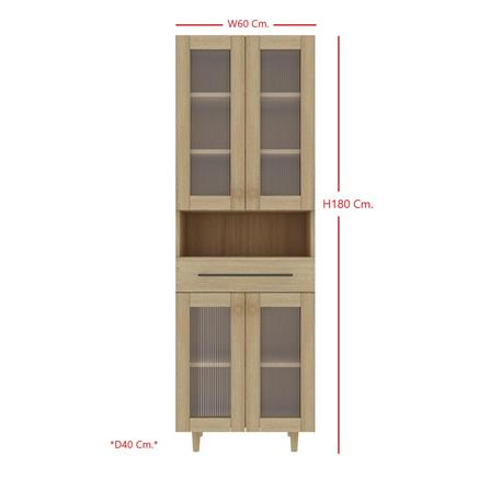 ตู้สูง SB FURNITURE RIKU 19215431 60 ซม. สีแคนยอนโอ๊ค_8