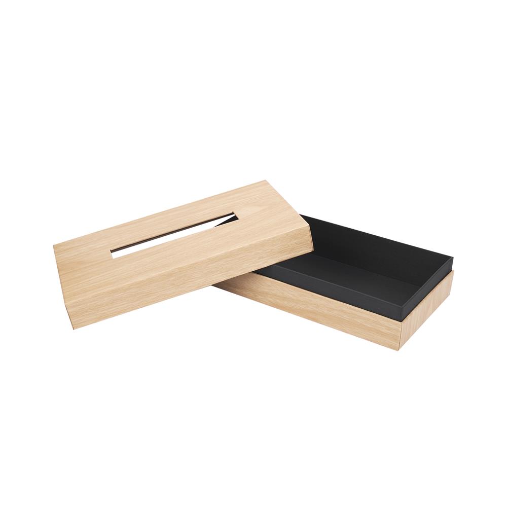 กล่องทิชชู่แผ่น PVC KECH WOLVER สีเบจ