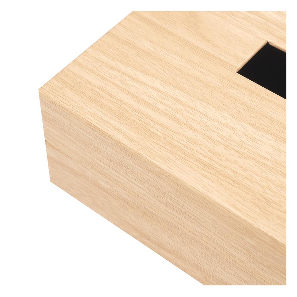 กล่องทิชชู่แผ่น PVC KECH WOLVER สีเบจ