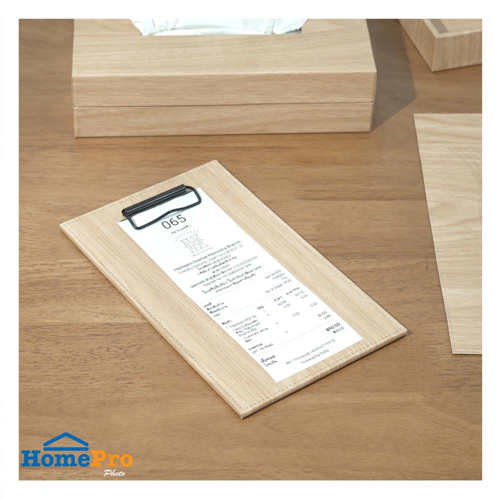 สมุดเช็คบิล PVC KECH WOLVER สีเบจ