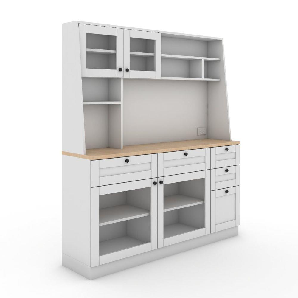 ตู้สูง SB FURNITURE ROHAN 19211944 160 ซม. สีขาว