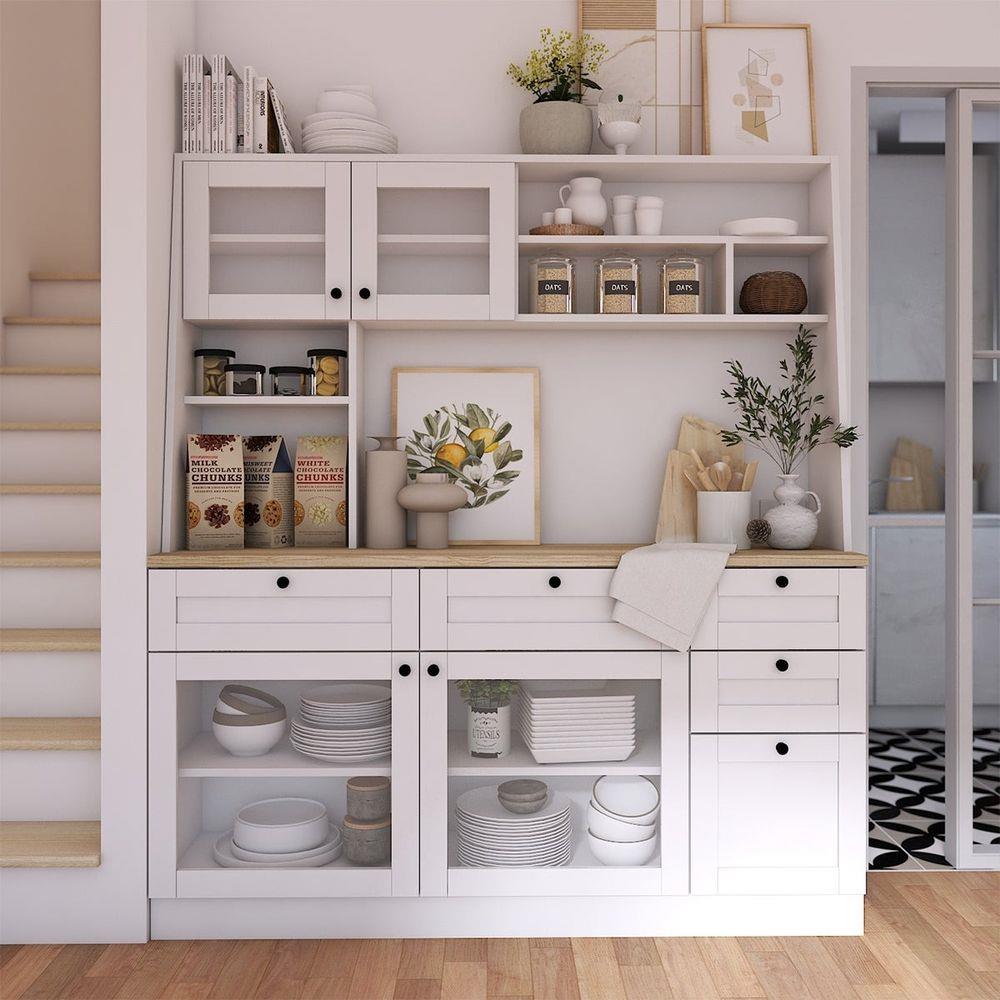 ตู้สูง SB FURNITURE ROHAN 19211944 160 ซม. สีขาว