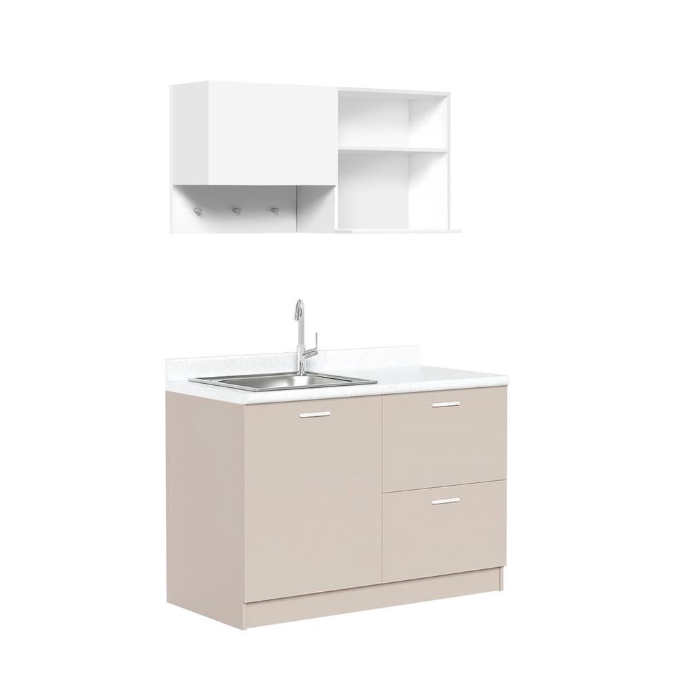 ครัวสำเร็จรูปท็อปซิงค์ CABIN RYU 1.2 ม. สีเบจ