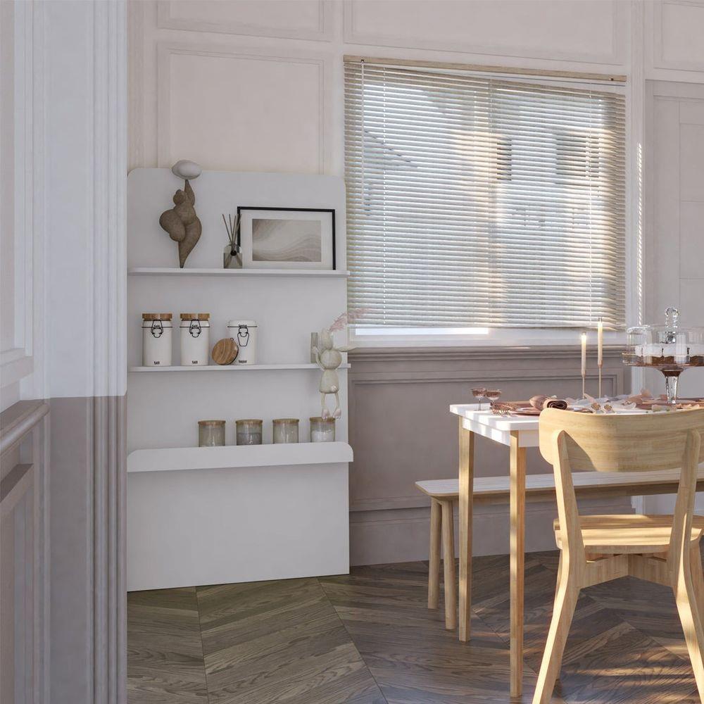 ชั้นวางของโล่ง SB FURNITURE MELLOE 19216512 80 ซม. สีขาว