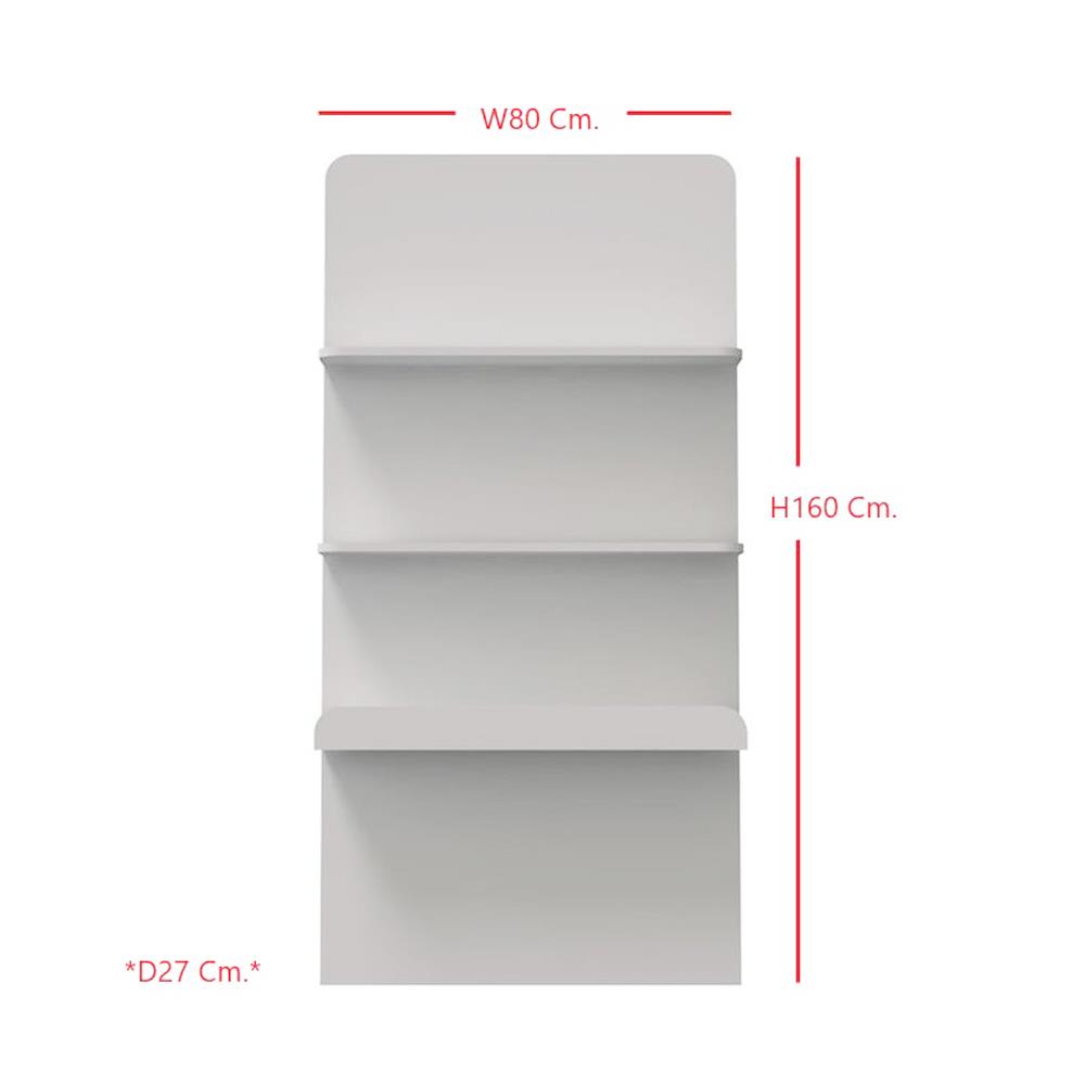 ชั้นวางของโล่ง SB FURNITURE MELLOE 19216512 80 ซม. สีขาว