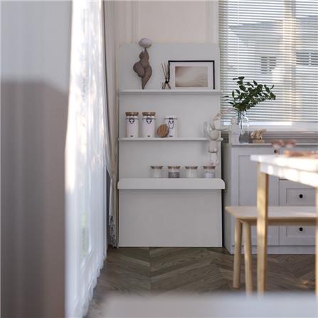 ชั้นวางของโล่ง SB FURNITURE MELLOE 19216512 80 ซม. สีขาว_4