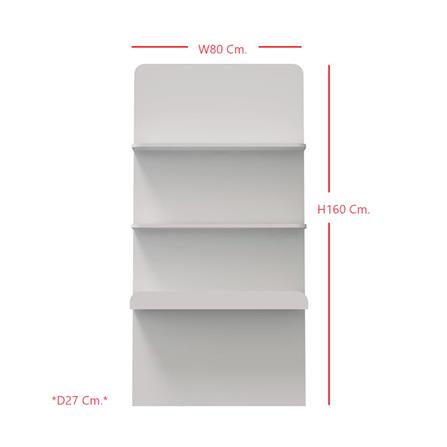 ชั้นวางของโล่ง SB FURNITURE MELLOE 19216512 80 ซม. สีขาว_7
