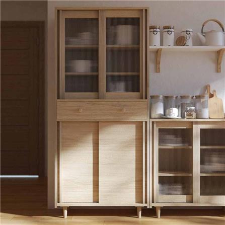 ตู้สูง SB FURNITURE RIKU 19215941 80 ซม. สีแคนยอนโอ๊ค_1