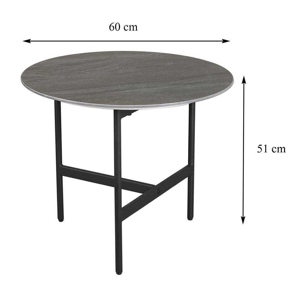 โต๊ะกลาง BENETTA PORCH TOP สีดำ