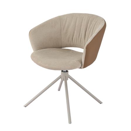 เก้าอี้ห้องอาหารหมุนได้ BENETTA EVA สีน้ำตาล