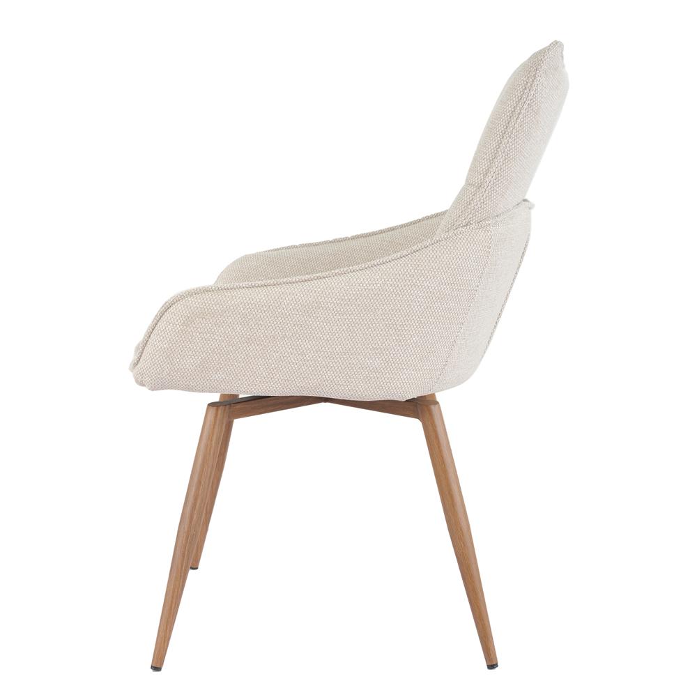 เก้าอี้ห้องอาหารหมุนได้ FURDINI MABEL สีน้ำตาล