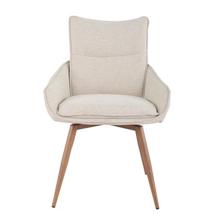 เก้าอี้ห้องอาหารหมุนได้ FURDINI MABEL สีน้ำตาล_1