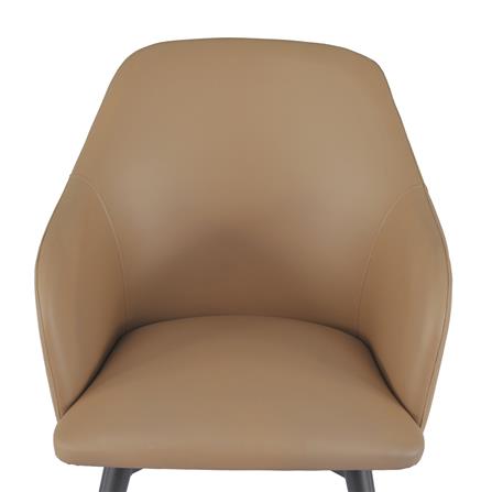 เก้าอี้ห้องอาหารหมุนได้ FURDINI RIVER PU สีน้ำตาล_2