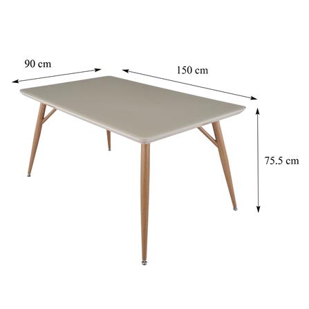 โต๊ะอาหาร FURDINI REGARD สีเทา_8