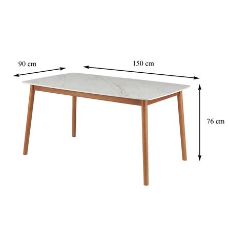 โต๊ะอาหาร FURDINI LAGUNA สีขาว_8