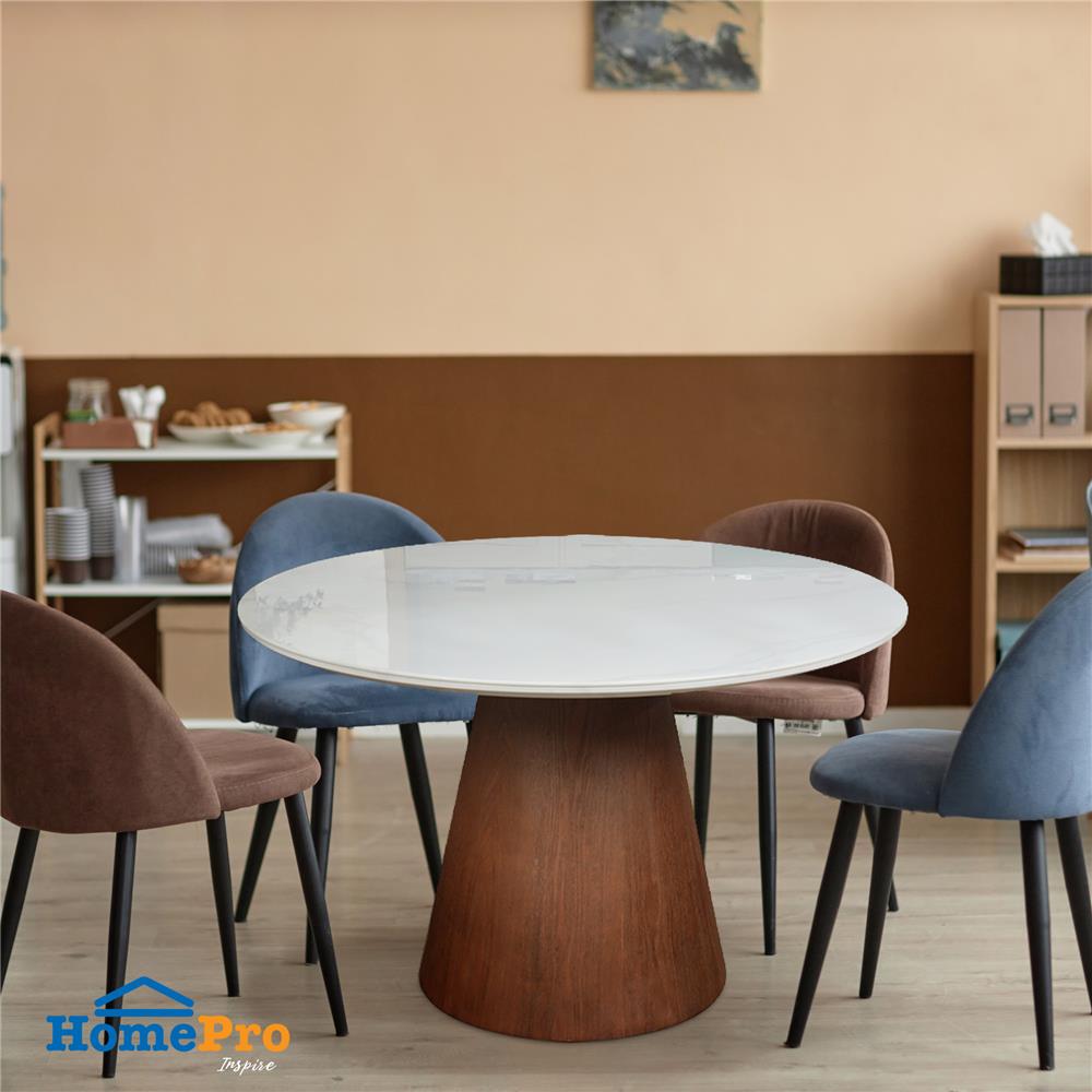 โต๊ะอาหาร FURDINI MOUNTEN สีขาว/วอลนัท