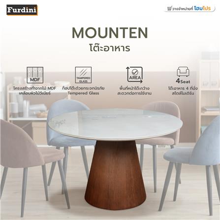 โต๊ะอาหาร FURDINI MOUNTEN สีขาว/วอลนัท_6