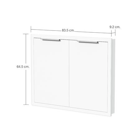 บานซิงค์คู่ CABIN HANS 84x65 ซม. สีขาว_6