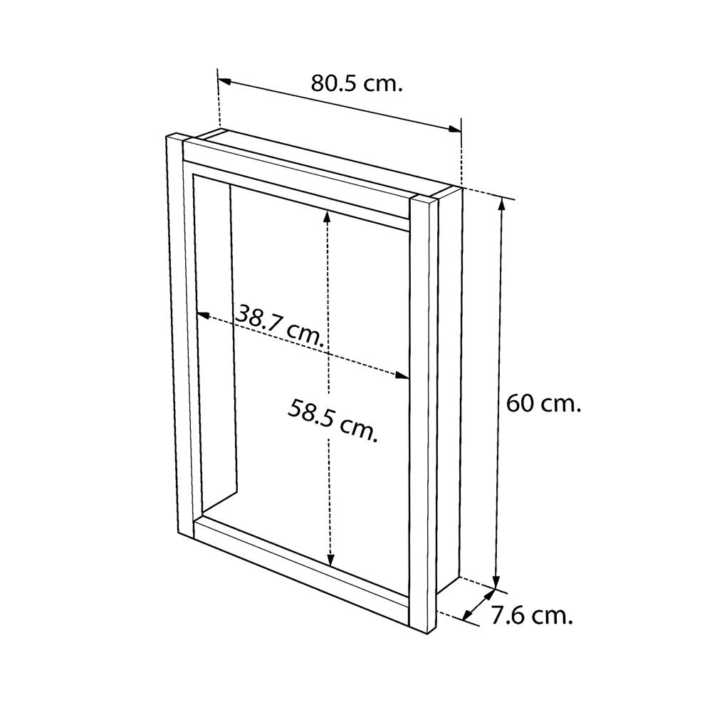 บานซิงค์เดี่ยว CABIN HANS 45x65 ซม. สีขาว