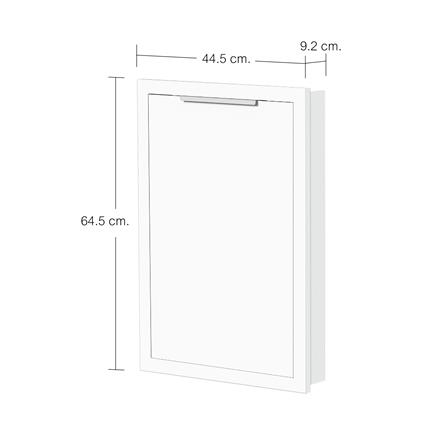 บานซิงค์เดี่ยว CABIN HANS 45x65 ซม. สีขาว_5