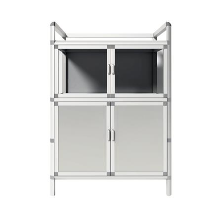 ตู้กับข้าว CABIN BOOM 65X92 ซม. สีเงิน_1