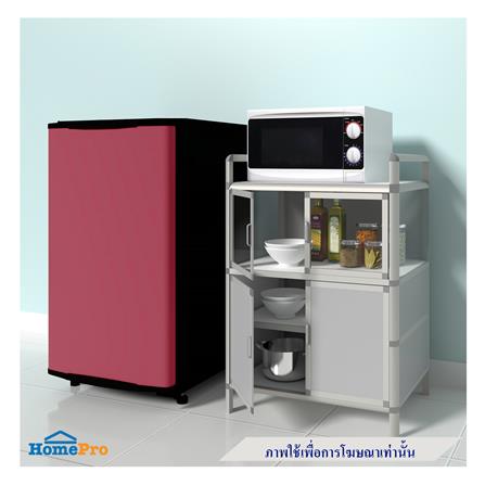 ตู้กับข้าว CABIN BOOM 65X92 ซม. สีเงิน_0