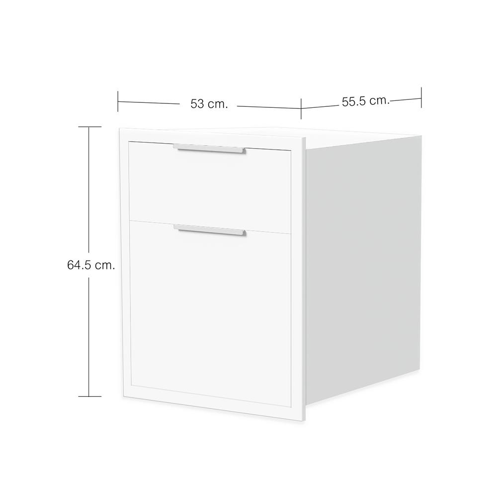 ตู้ลิ้นชัก CABIN HANS 53x65 ซม. สีขาว