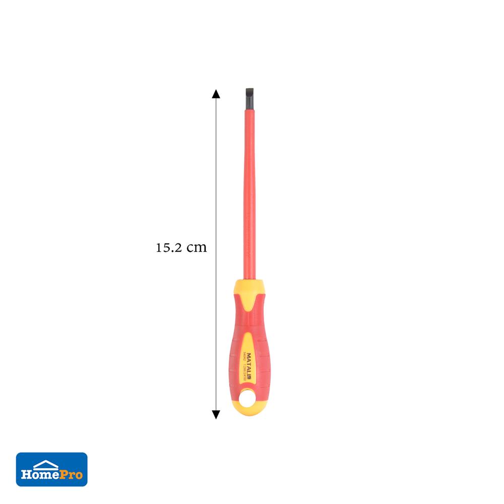 ไขควงกันไฟหัวแบน MATALL 540A2 6 นิ้ว