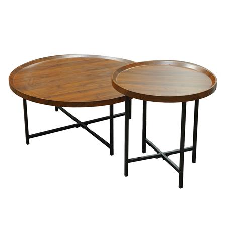 โต๊ะกลาง 2 ชิ้น FURDINI HEAL สีวอลนัท