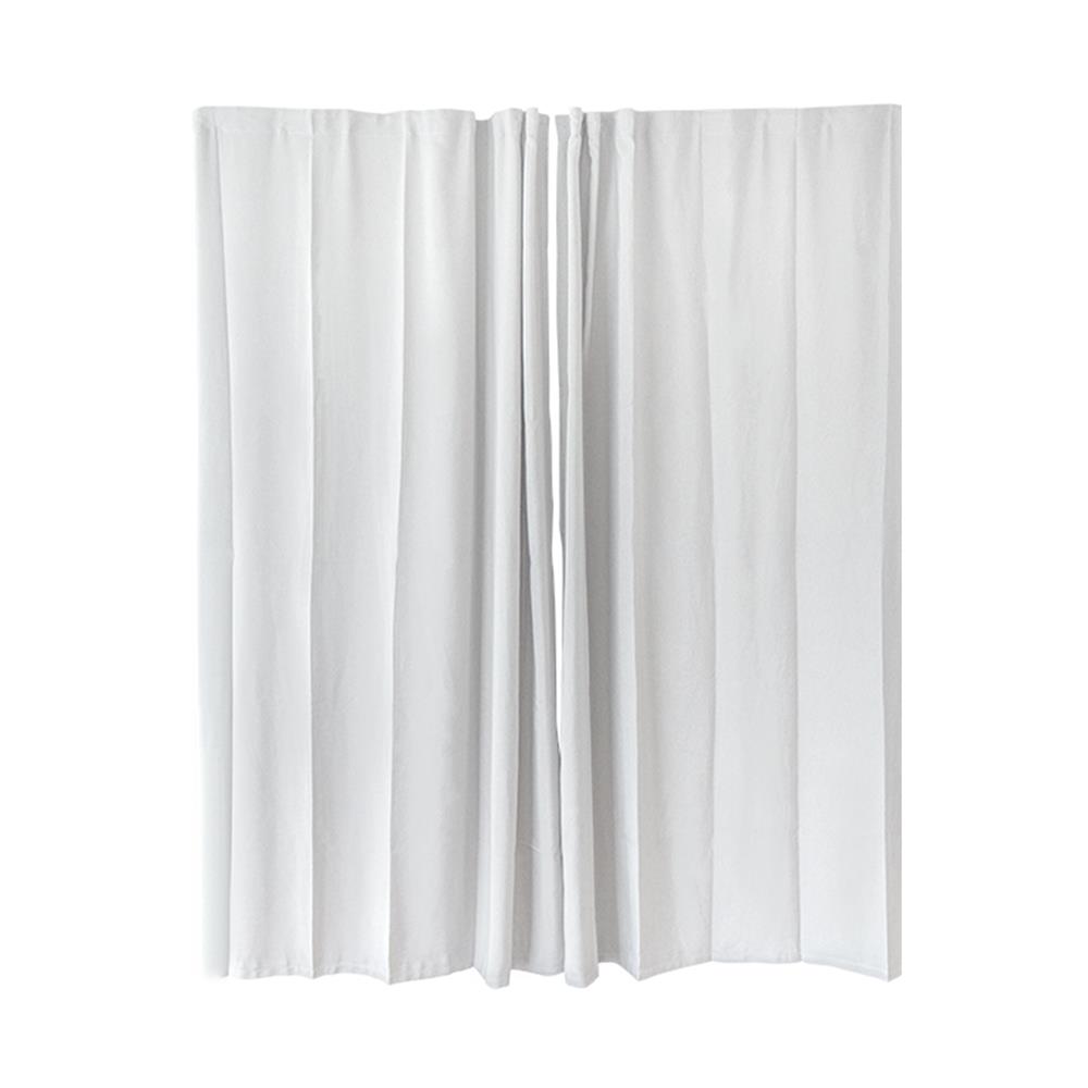 ชุดผ้าม่านพร้อมตะขอ STACKO x TUGU 230x270 ซม. สีขาว