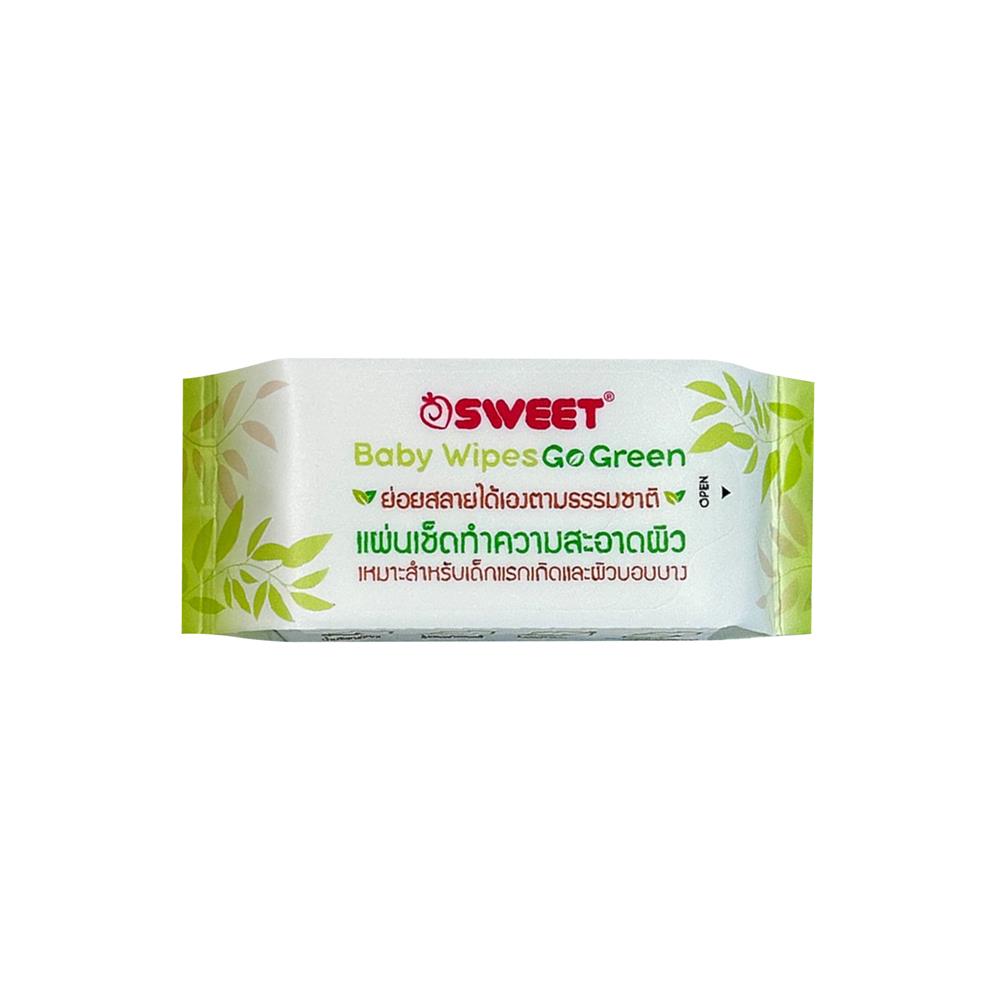 ผ้าเช็ดทำความสะอาด SWEET GO GREEN MINI 8 แผ่น (แพ็ก 4 ชิ้น)