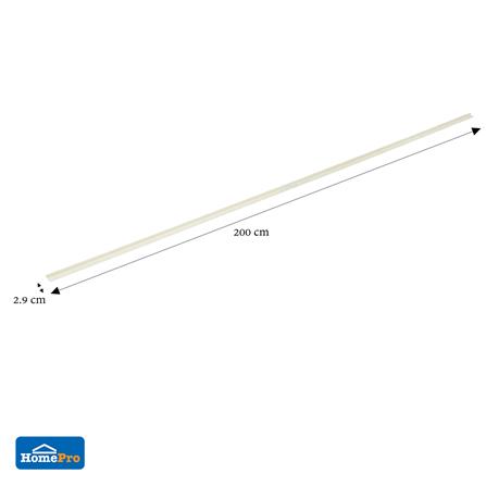 คิ้ว PVC TARA 10 มม. โค้ง สีเบจ 2 ม._3