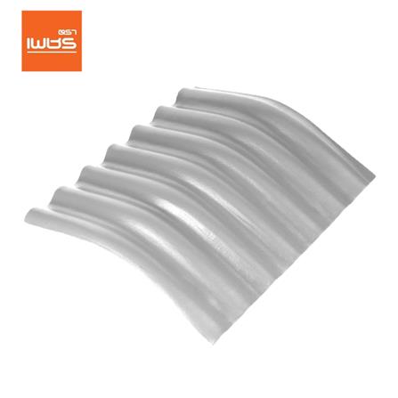 ครอบมุม 20 องศา ลอนเล็ก ตราเพชร 54x50 ซม. สีขาวงาช้าง_0