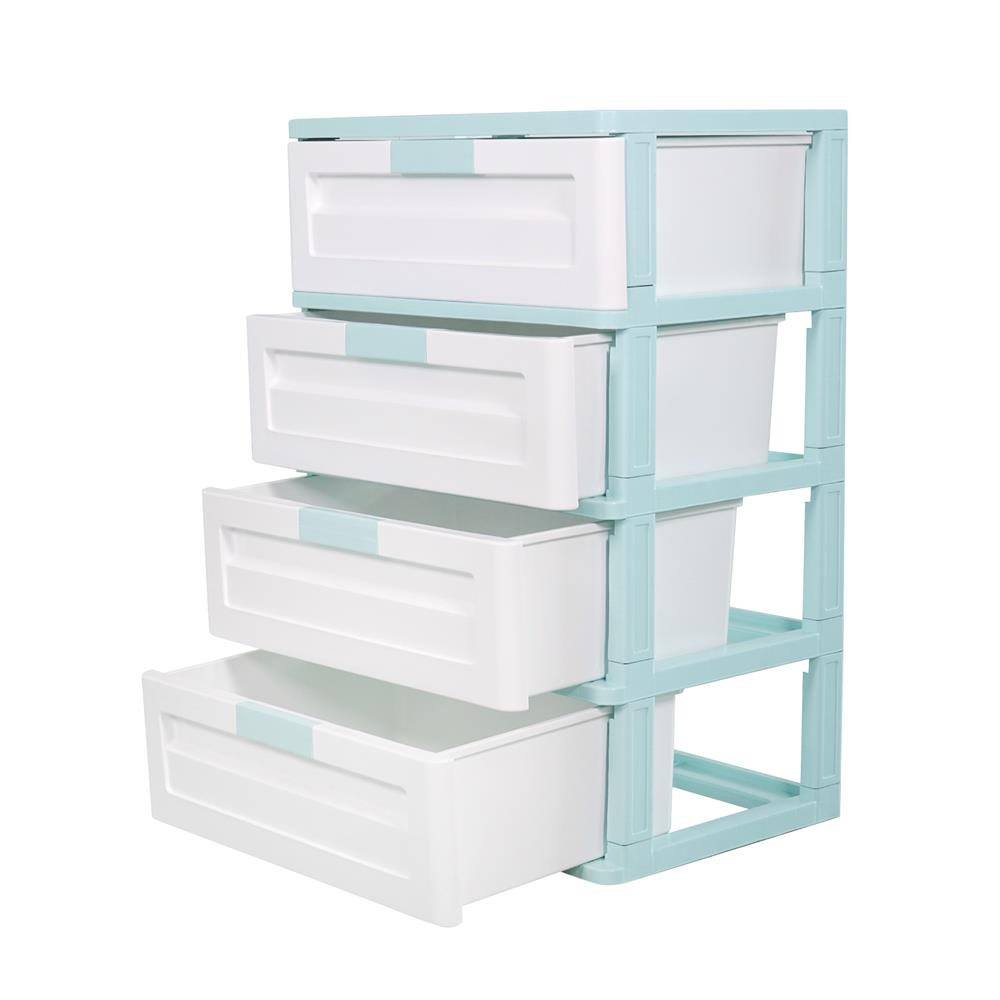 ตู้ลิ้นชัก 4 ชั้น ME LIVING MAX 59x41x88 ซม. สีฟ้าพาสเทล