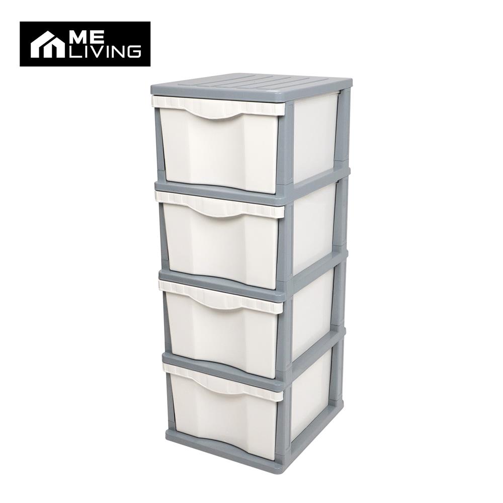 ตู้ลิ้นชัก 4 ชั้น ME LIVING JUMBO 40x46x104 ซม. สีเทา_0