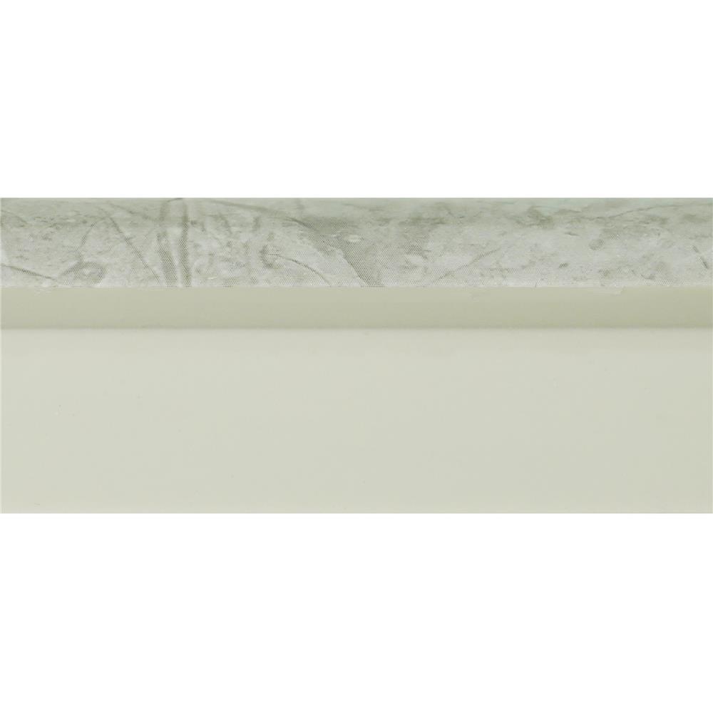 คิ้ว PVC TARA 10 มม. โค้ง หินอ่อนสีเทา 2 ม.