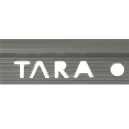 คิ้ว PVC TARA 10 มม. โค้ง สีเทา 2 ม._1