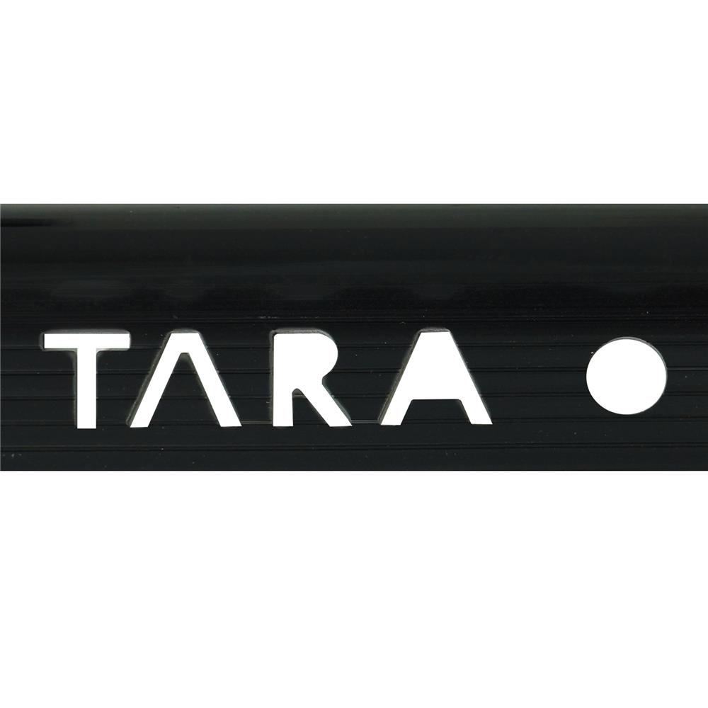 คิ้ว PVC TARA 10 มม. โค้ง สีดำ 2 ม.