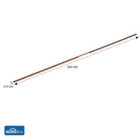 คิ้ว PVC TARA 10 มม. โค้ง สีน้ำตาล 2 ม._3