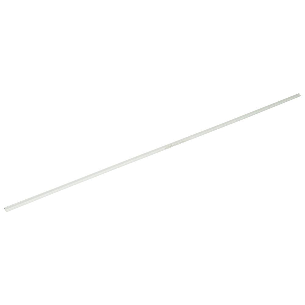 คิ้ว PVC TARA 10 มม. โค้ง สีขาว 2 ม.