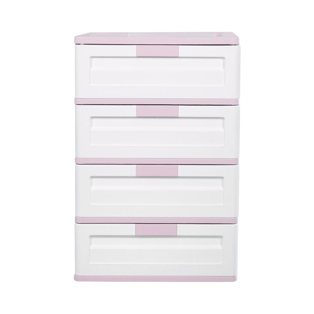 ตู้ลิ้นชัก 4 ชั้น ME LIVING MAX 59x41x88 ซม. สีชมพูพาสเทล