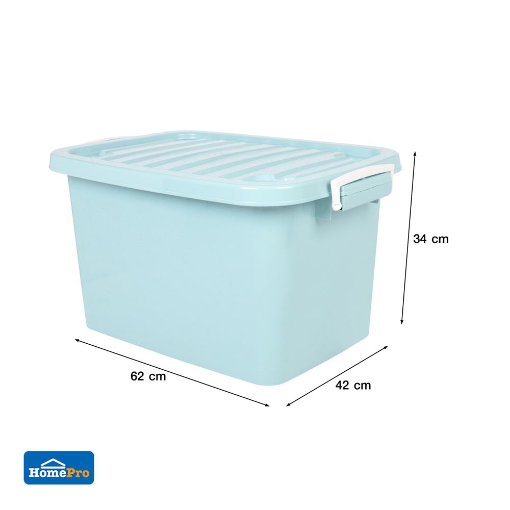 กล่องเก็บของ ME LIVING 42x62x34 ซม. 60 ลิตร สีฟ้าพาสเทล