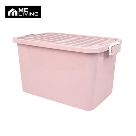 กล่องเก็บของ ME LIVING 50x77x43 ซม. 110 ลิตร สีชมพูพาสเทล