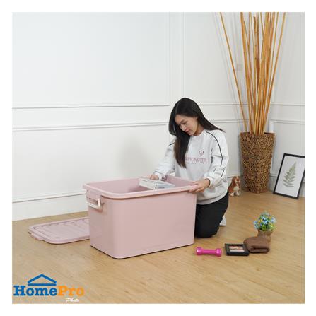 กล่องเก็บของ ME LIVING 50x77x43 ซม. 110 ลิตร สีชมพูพาสเทล_6